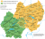 Swabia (gold) and Upper Burgundy (green), ca. 1000